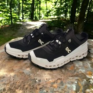 On Cloud CloudUltra Helion Trail Running Shoe Swiss Engineering Womens 7W Black